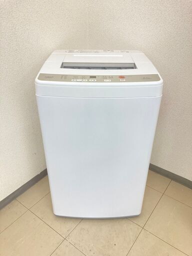 【極上美品】【地域限定送料無料】洗濯機  AQUA 6kg 2019年製  ASS102206