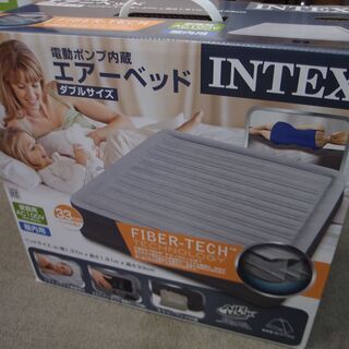 未開封　未使用品　電動ポンプ内臓　INTEX エアーベッド　ダブ...