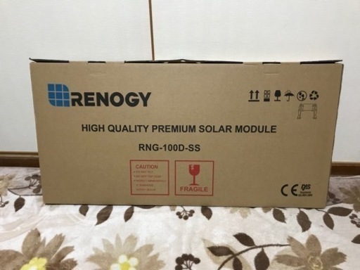 【新品未使用】RENOGY レノジー　ソーラーパネル単結晶100W  太陽光パネル 太陽光発電