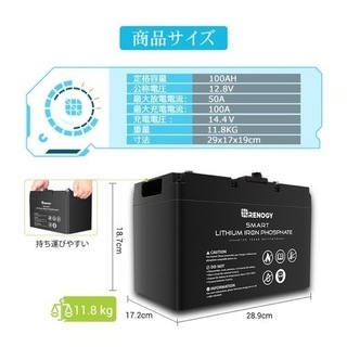 新品未使用】RENOGY レノジー スマートリン酸鉄リチウムイオン 