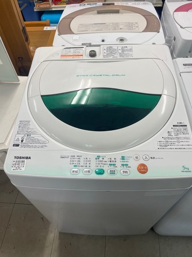 TOSHIBA 5.0kg 全自動洗濯機　AWー605 2013年製