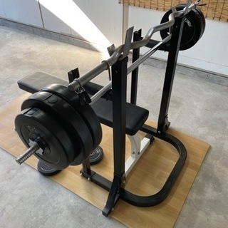 バーベル　フラットベンチ　Wバー　 ダンベル　ウェイト