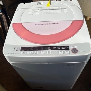 シャープ　洗濯機　ES-GE60P　2015年製