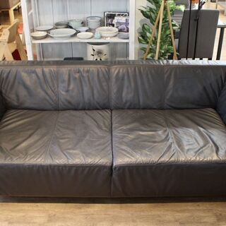 (Y)北大前! 札幌 引取 BoConcept ボーコンセプト Lugo ルーゴ 本革 3人掛け ソファ レザー トリプルソファ ブラック Y)北大前! 札幌 引取 BoConcept ボーコンセプト Lugo ルーゴ 本