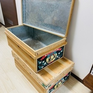 あげます！　昭和レトロ　茶箱　2箱