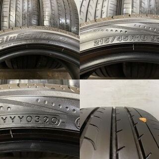 YOKOHAMA BluEarth RV-02 215/45R18 18インチ 夏タイヤ 4本 2020年製 