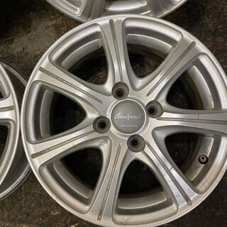 MANARAY SPORT Euro Speed マナレイスポーツ ユーロスピード 14インチ 4本 5.5J4HPCD100+45 マーチ等　(VHD222)クレジットカード QRコード決済可能