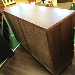 愛品館八千代店】無印良品 ワイド4段チェスト ウォールナット【愛八TS】