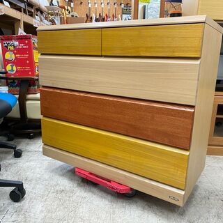 老舗の完璧な作り！【愛品館 江戸川店】門田木工 4段チェスト チェスト