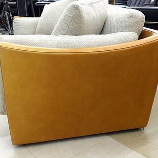 札幌市/清田区 Ritzwell/リッツウェル 2人掛け両肘ソファ CARLOS/カルロス1314 W800タイプ モデュラーソファ レザー/ファブリック 展示品!!