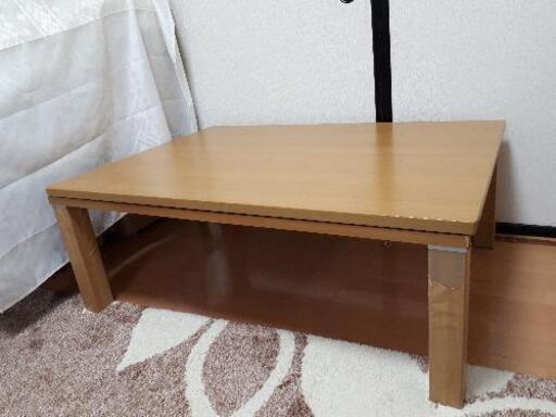 ニトリこたつテーブル長方形 田中 鏡石の家電の中古あげます 譲ります ジモティーで不用品の処分