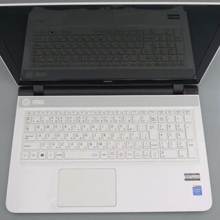 新品SSD 中古良品 ノートパソコン 15型ワイド NEC PC-NS150AAW 第5世代 Celeron 8GB DVDRW 無線 Bluetooth カメラ Windows10 Office