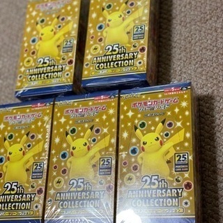 ポケモンカード25thアニバーサリーコレクション　5BOX シュ...