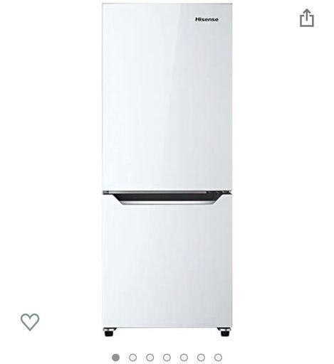 ハイセンス 冷蔵庫　HR-D15C 150L 2ドア　右開き　自動霜取り　コンパクト　amazon定価29800円