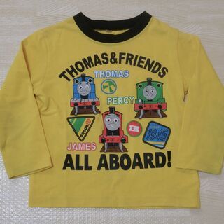 子ども服　トーマス　長袖Tシャツ　黄色　100センチ