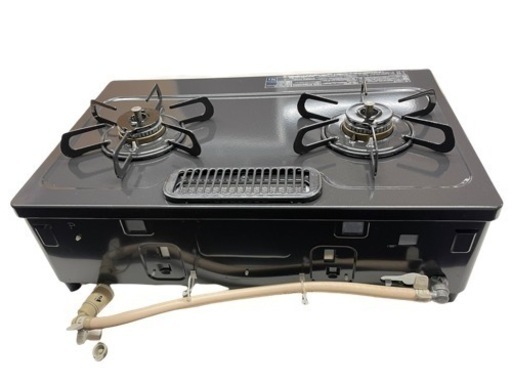 GM727【中古美品】ガスコンロ 都市ガス 2019年 パロマ IC-N86B-R 幅59