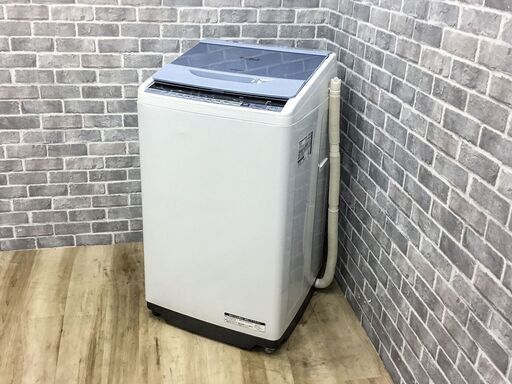 【ハッピー西葛西店】全自動洗濯機　7.0kg　ビートウォッシュ　日立　2017年式　ID:61435