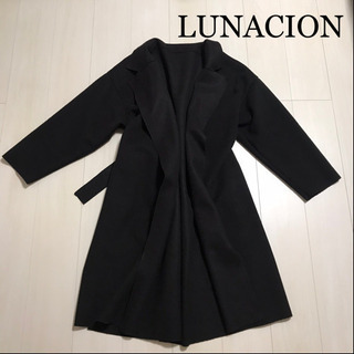 LUNACION  黒　ロングコート　3L