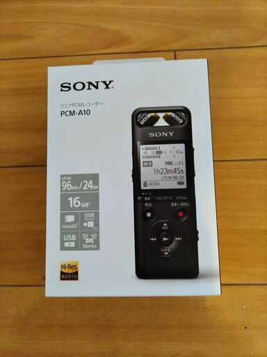 【新品未開封】SONY PCM-A10 リニアPCMレコーダー 16GB ハイレゾ録音 bluetooth対応 ボイスレコーダー ICレコーダー 可動式マイク ソニー