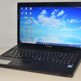 中古ノートパソコン Windows10+office LENOVO G575 AMD E-450/メモリ4GB/爆速SSD128GB/15.6インチ/無線内蔵/DVDマルチ/便利なソフト多数 中古ノートパソコン Windows10+office LENOVO G575 AMD E-450/メモリ