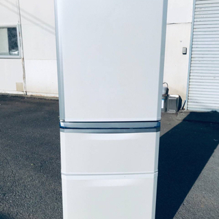 335L‼️1827番 三菱✨ノンフロン冷凍冷蔵庫✨MR-C34R-W‼️
