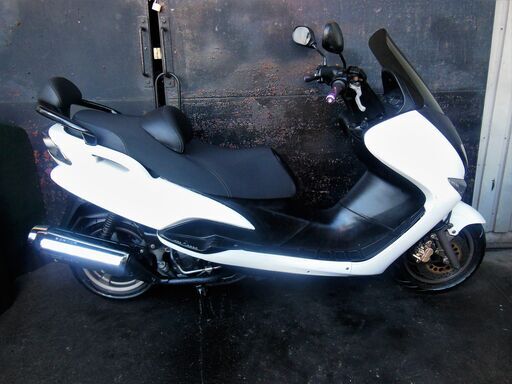 YAMAHA マジェスティ125FI インジェクション ホワイト セル始動 軽整備済 すぐ乗り出せます。カウルキレイ マジェスティー