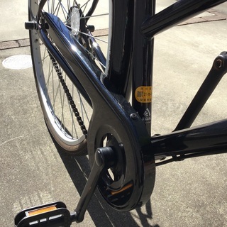 27インチ 自転車 クロ 鍵付