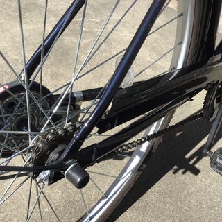 27インチ 自転車 クロ 鍵付