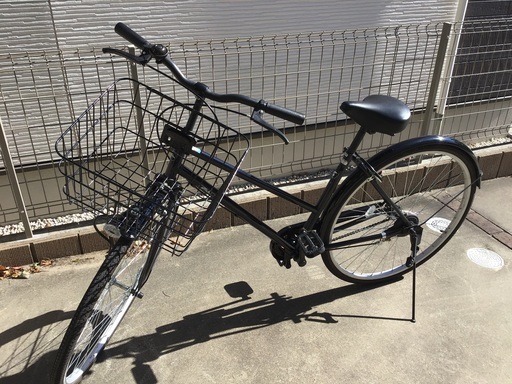 27インチ　自転車　クロ　鍵付