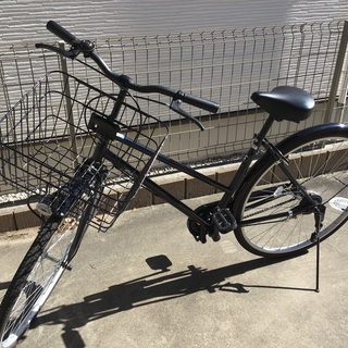 27インチ 自転車 クロ 鍵付