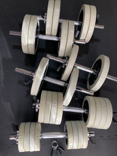 ダンベルセット60kg+40kg+追加シャフト2本WILD FIT ワイルドフィット