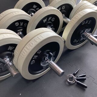 ダンベルセット60kg+40kg+追加シャフト2本WILD FIT ワイルドフィット