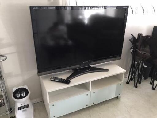 AQUOS46V大型テレビとテレビ台15000円