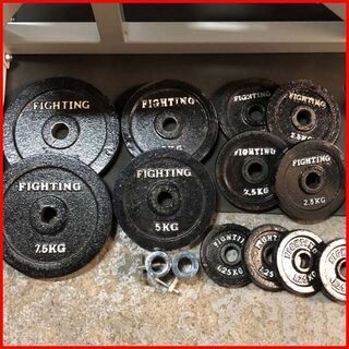 状態良好 WILD FIT/ワイルドフィット ベンチプレス+フティスタンド+FIGHTING ROAD社製プレート合計40Kg+EZバー1本 手渡し希望/自社配送可能（配送エリアについてお問い合わせください）