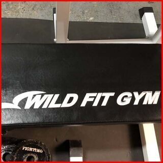 状態良好 WILD FIT/ワイルドフィット ベンチプレス+フティスタンド+FIGHTING ROAD社製プレート合計40Kg+EZバー1本 手渡し希望/自社配送可能（配送エリアについてお問い合わせください）