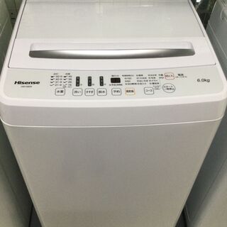 中古の洗濯機　Hisense　HW-G60A　2021年製です。