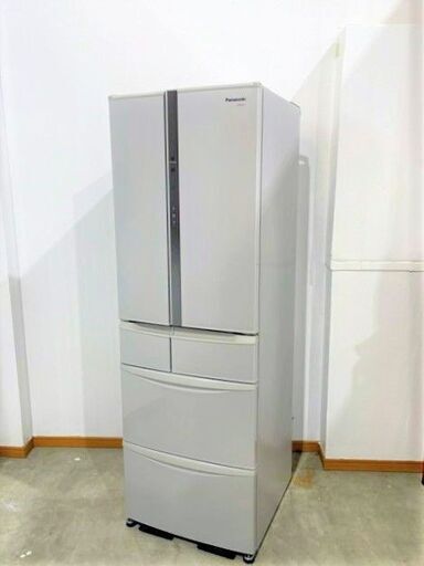冷蔵庫　Panasonic NR-F437T-H 2013年製　クリアグレー　426L　フレンチドア　エコナビ　6ドア