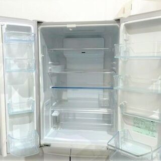冷蔵庫 Panasonic NR-F437T-H 2013年製 クリアグレー 426L フレンチ 