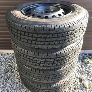 バリ溝 プロボックス/サクシード 165R13 6PR スタッドレス ホイール付き