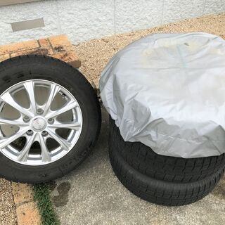 終了】15インチ スタッドレスタイヤ＆アルミホイール4本セット  