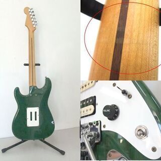 K.Nyui Custom Guitars P.G.M ストラトタイプ ギター シースルーグリーン カスタム MADE IN JAPAN ☆ 札幌市 北区 屯田