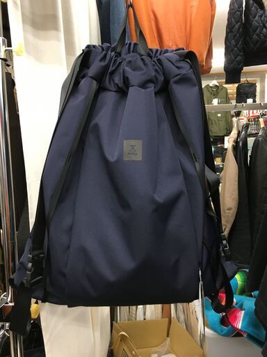 honto/ホント　巾着リュックL　ネイビー　未使用品