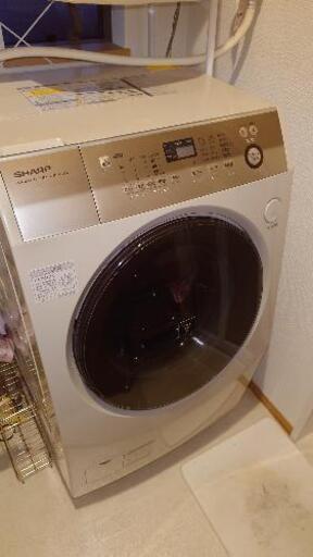 中古美品　ドラム式洗濯乾燥機　SHARP ES-V600-NL