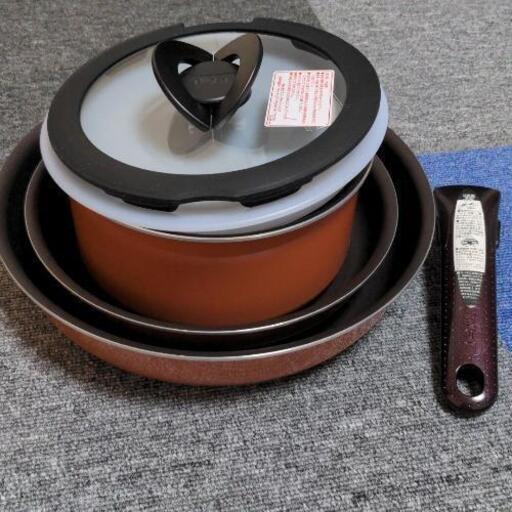 【美品】T-fal＊ingenio＊鍋＆フライパン6点セット＊ガスのみ