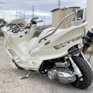 YAMAHA・マジェスティC・フルカスタム・大人気オールホワイト・全国陸送可能〜