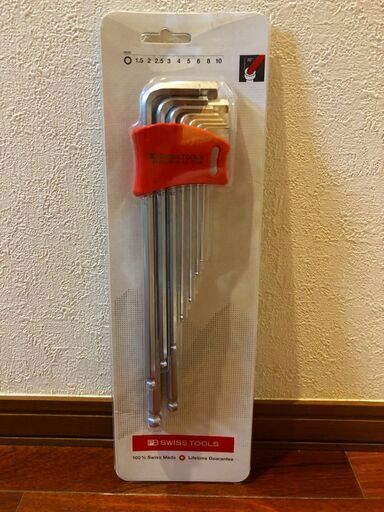 【新品】PB SWISS TOOLS ボール付ロング六角棒レンチセット 9本組 212LDH-10CN