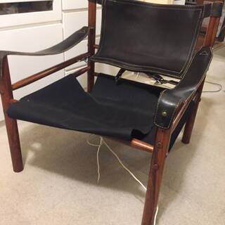 【パーツ取りにどうぞ】北欧 Arne norell シロッコ サファリチェア　2脚セット　Arne norell（アルネ・ノレル）