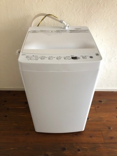 未使用品です。全自動洗濯機 ホワイト BW-45A-W [洗濯4.5kg /乾燥機能無 /上開き]
