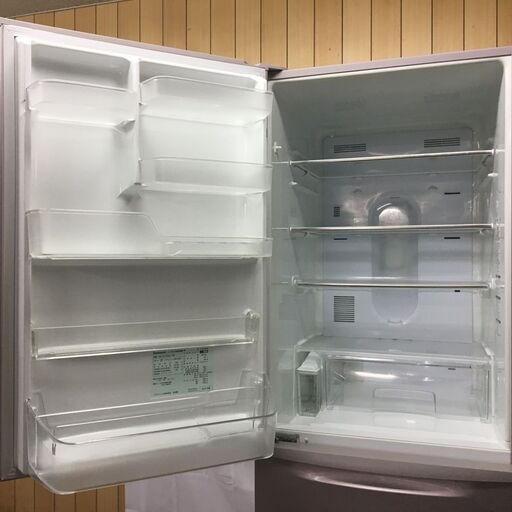 Panasonic パナソニック ノンフロンスリム3ドア冷凍冷蔵庫 NR-C37DML 365L シャイニングピンク 2015年製