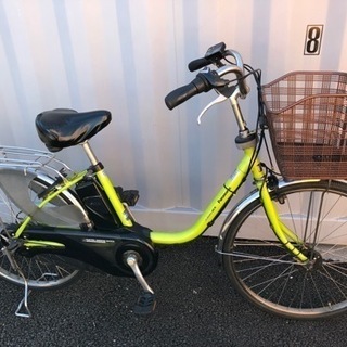 No.224【パナソニック電動アシスト,内装3段変速】★激安★ 中古自転車 ママチャリ  24インチ 軽整備済み 安い 防犯登録 町田市 麻生区 神奈川